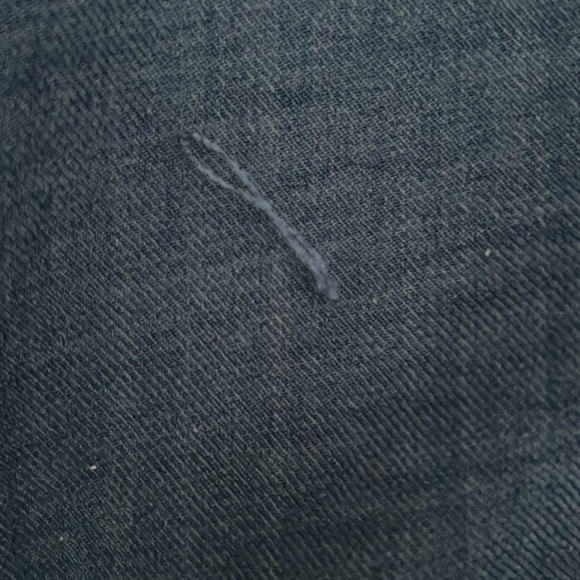 Blue Mandarin Collar Button Down Shirt - Picture 4 of 4